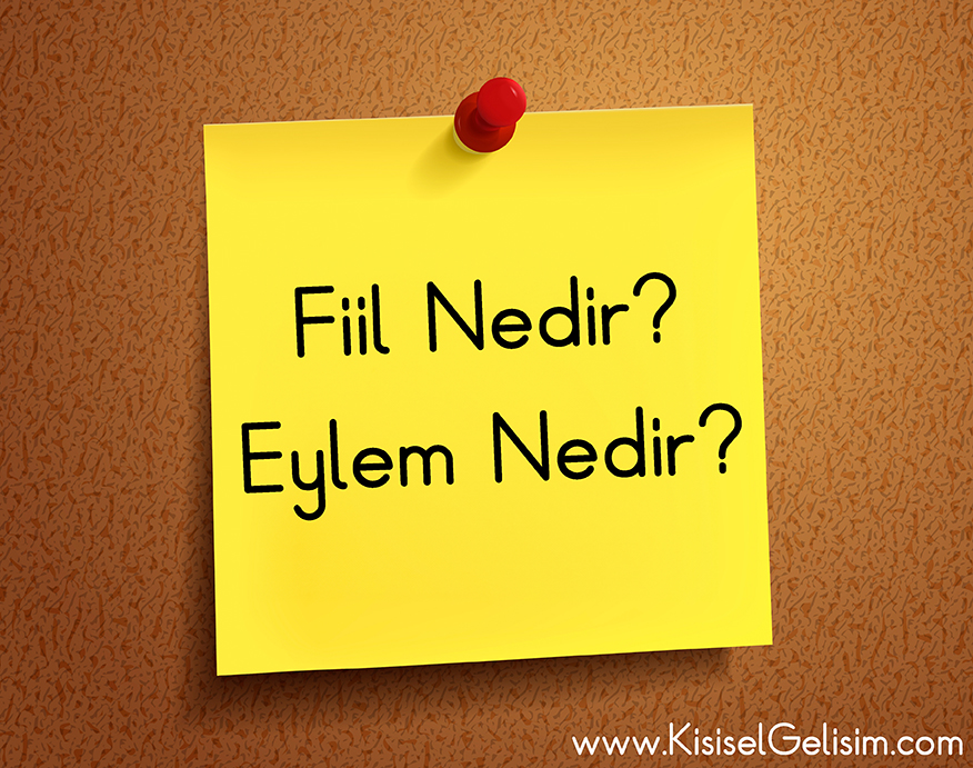 eylem nedir / Fiil Nedir / Fiil Türleri